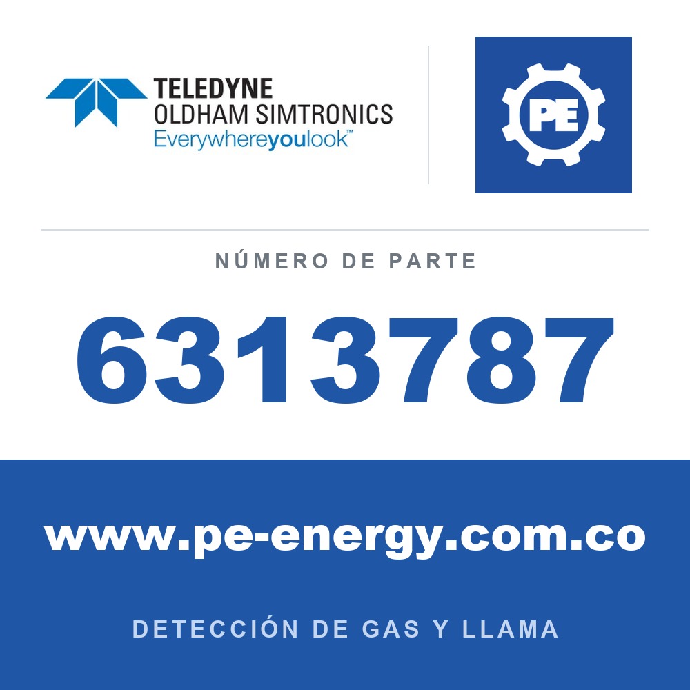 Oldham Simtronics 6313787 CO, monóxido de carbono 0-1000 ppm, mini