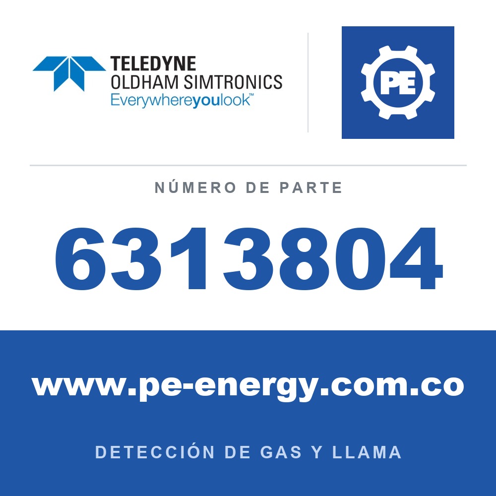 Oldham Simtronics 6313804 HCl, cloruro de hidrógeno 0-30 ppm, mini
