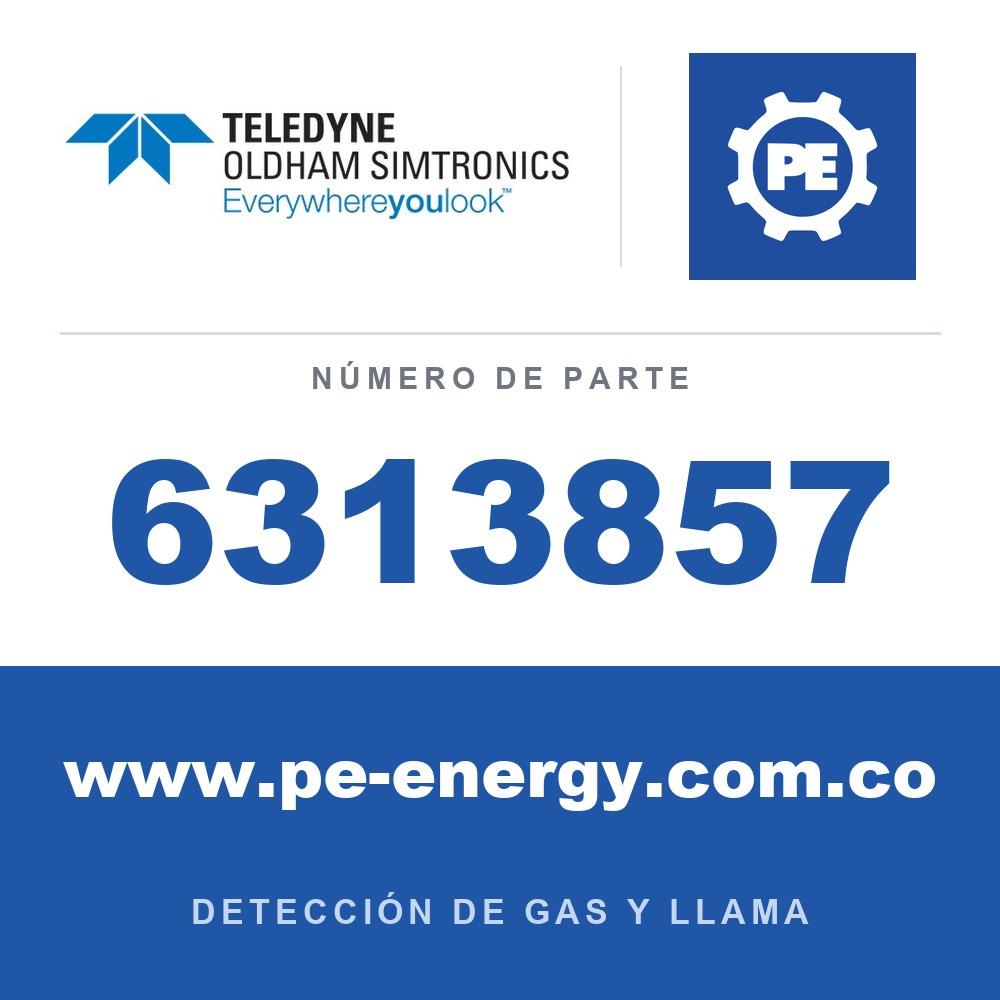 Oldham Simtronics 6313857 NO2, dióxido de nitrógeno 0-30 ppm, medio