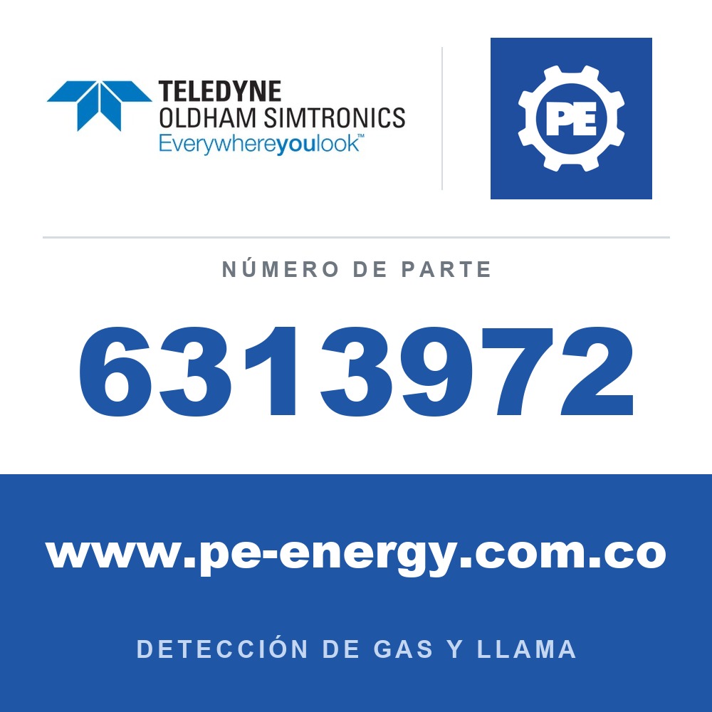 Oldham Simtronics 6313972 CH2O, sensor IS de formaldehído 0-50 ppm para OLCT 20/40/50/60/80