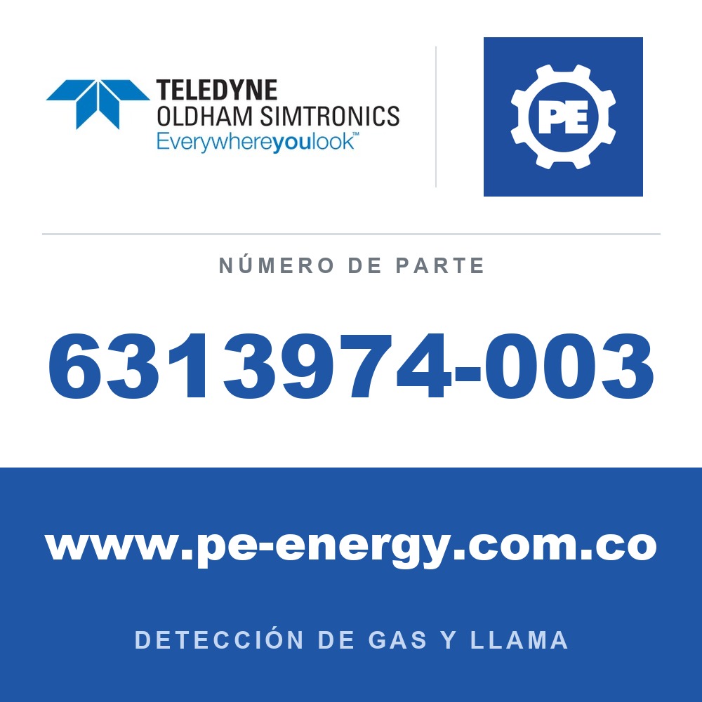 Oldham Simtronics 6313974-003 H2, Hidrógeno 100% LEL, para ATEX Ex d OLCT 20/40/50/60/80