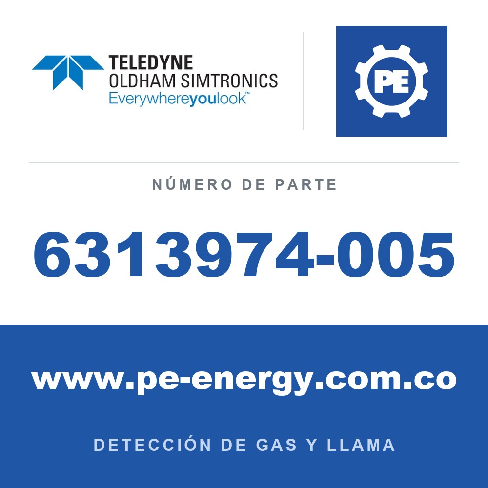 Oldham Simtronics 6313974-005 C3H8, Propano 100% LEL, para ATEX Ex d OLCT 20/40/50/60/80