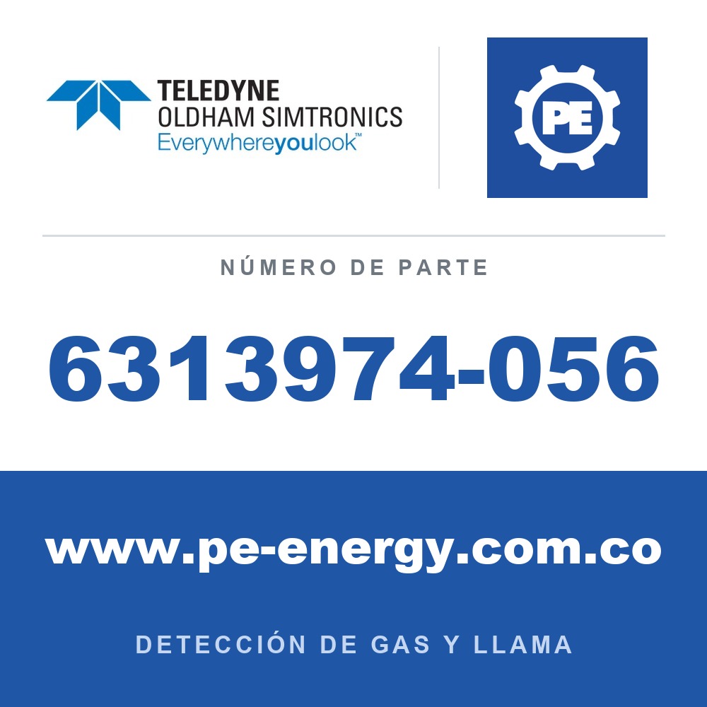 Oldham Simtronics 6313974-056 C7H8, Tolueno 100% LEL, para ATEX Ex d OLCT 20/40/50/60/80