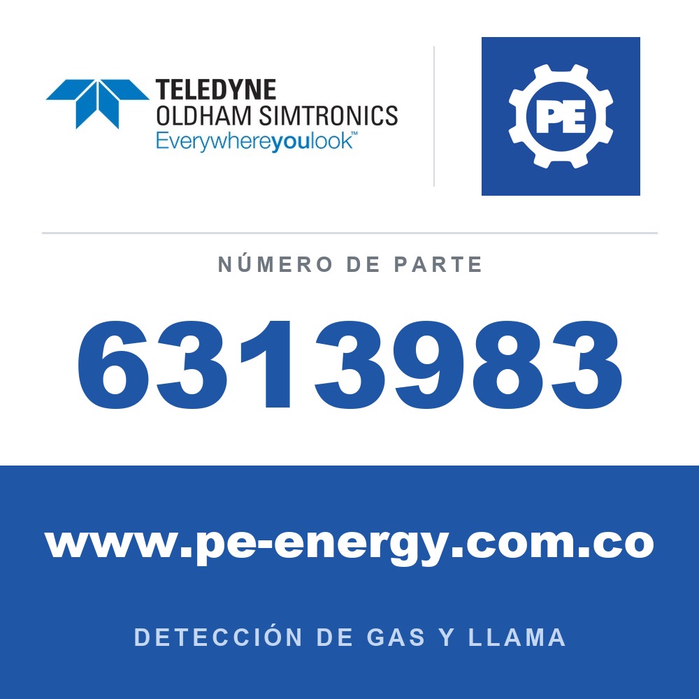 Oldham Simtronics 6313983 H2, hidrógeno o SF6, hexafluoruro de azufre 0-100% Vol. para OLC50