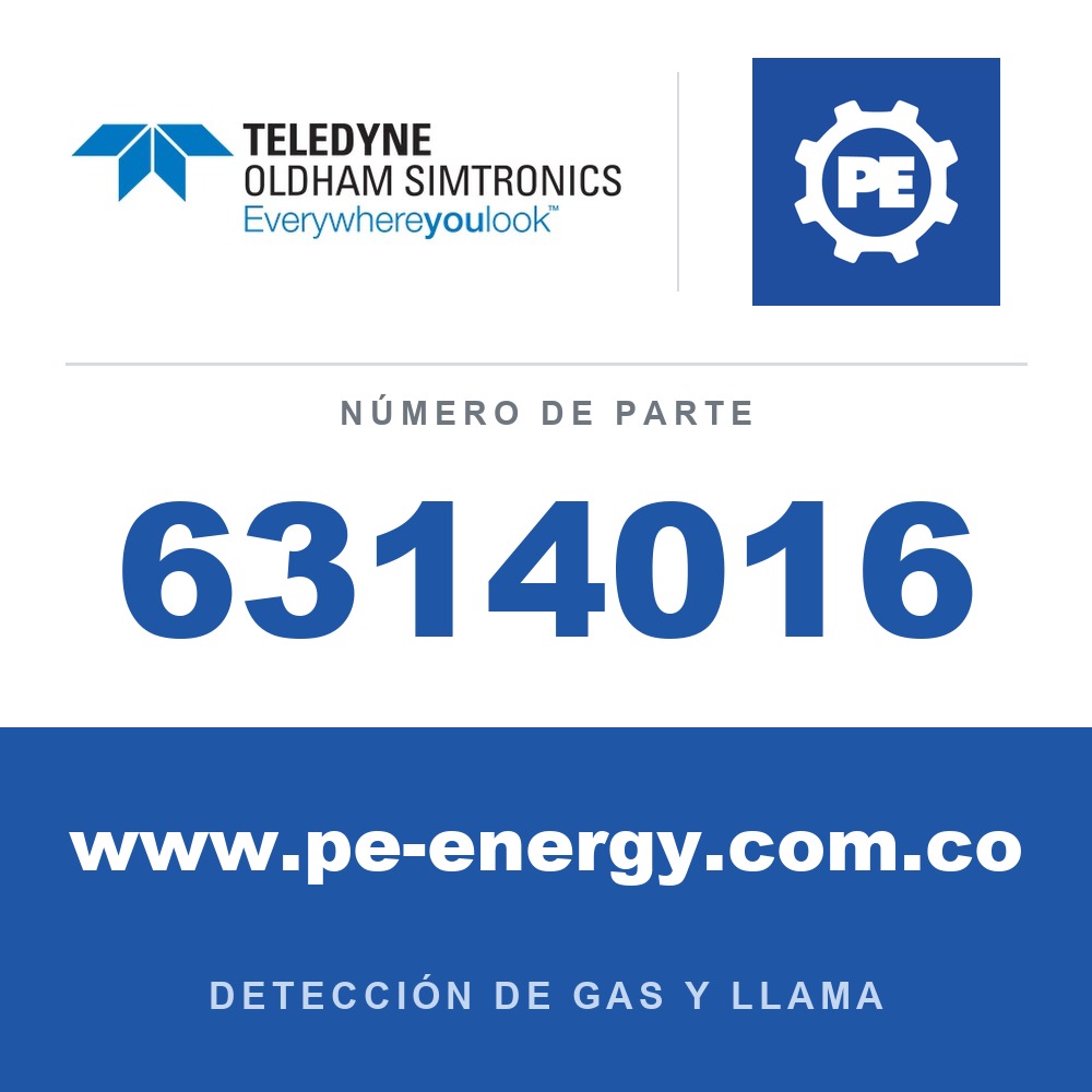 Oldham Simtronics 6314016 O2, oxígeno 0-30% para OLCT 100 XP y OLCT100 IS (vida útil del sensor: 2 años)