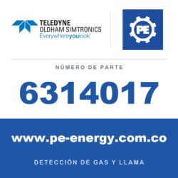 Oldham Simtronics 6314017 CO, sensor de monóxido de carbono 0-100 ppm, 0-300 ppm o 0-1000 ppm para OLCT 100 XP y OLCT 100 IS