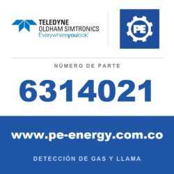 Oldham Simtronics 6314021 Sensor de NO2, dióxido de nitrógeno 0-10 ppm o 0-30 ppm para OLCT 100 IS