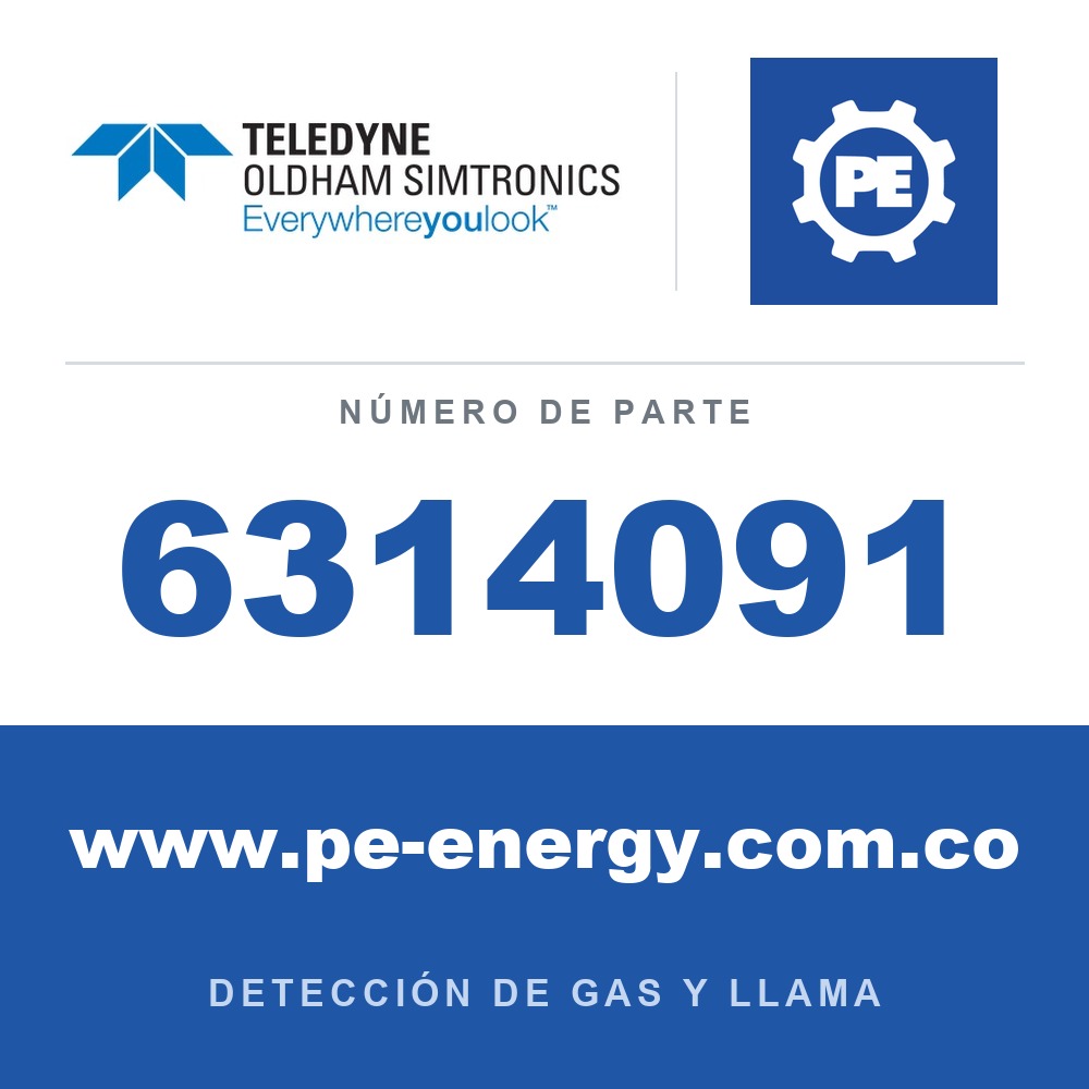Oldham Simtronics 6314091 C2H6O, Etanol 0-100% LEL, Solo para BM 25 ATEX (6514842 o 6514889)