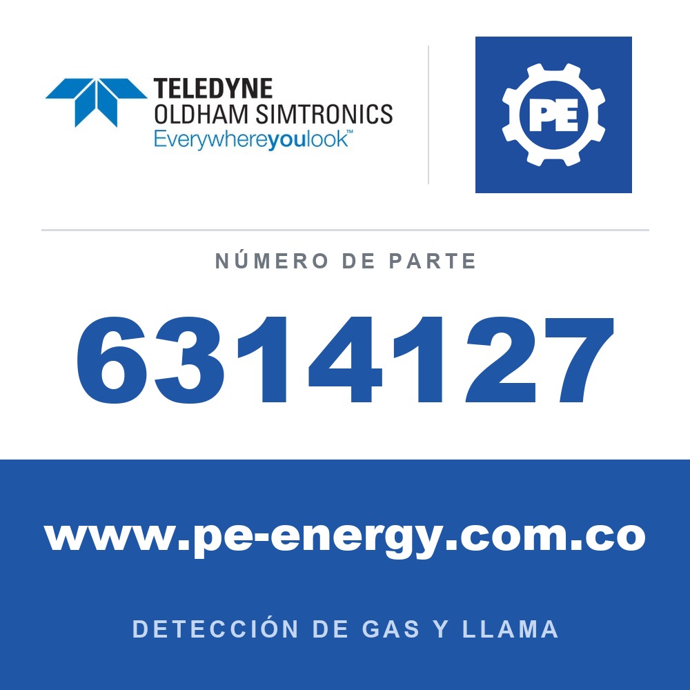 Oldham Simtronics 6314127 Sensor NH3, amoníaco 0-1000 ppm para aplicación de baja temperatura CTX 300
