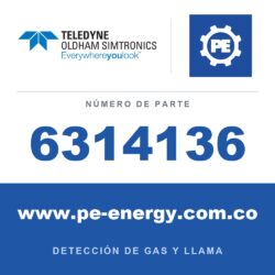Oldham Simtronics 6314136 Acetileno/Butadieno 0-100% LEL sensor para OLC(T) 100 XP