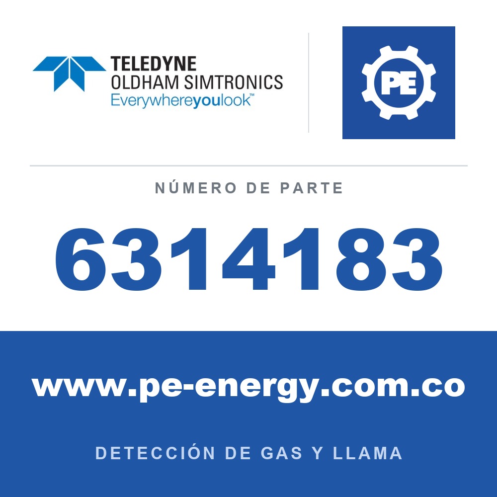Oldham Simtronics 6314183 CH2O, sensor de formaldehído 0-50 ppm para CTX 300