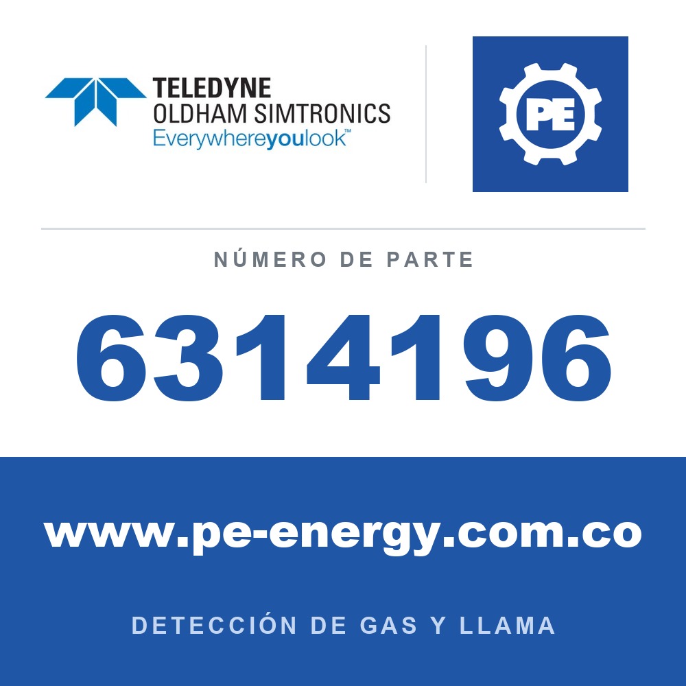Oldham Simtronics 6314196 CO2, dióxido de carbono 0-5000ppm (OLCT 10N)