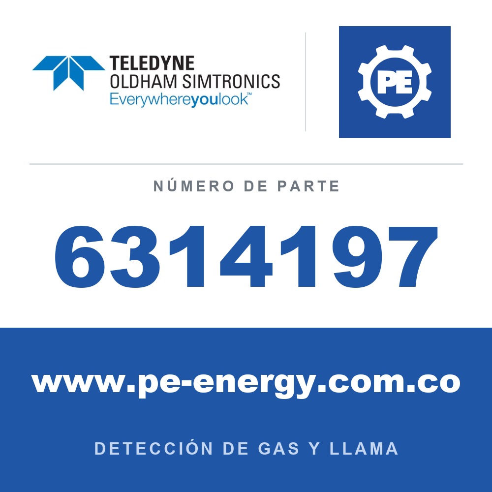 Oldham Simtronics 6314197 CO2, dióxido de carbono 0-100% Vol. (OLCT 10N)