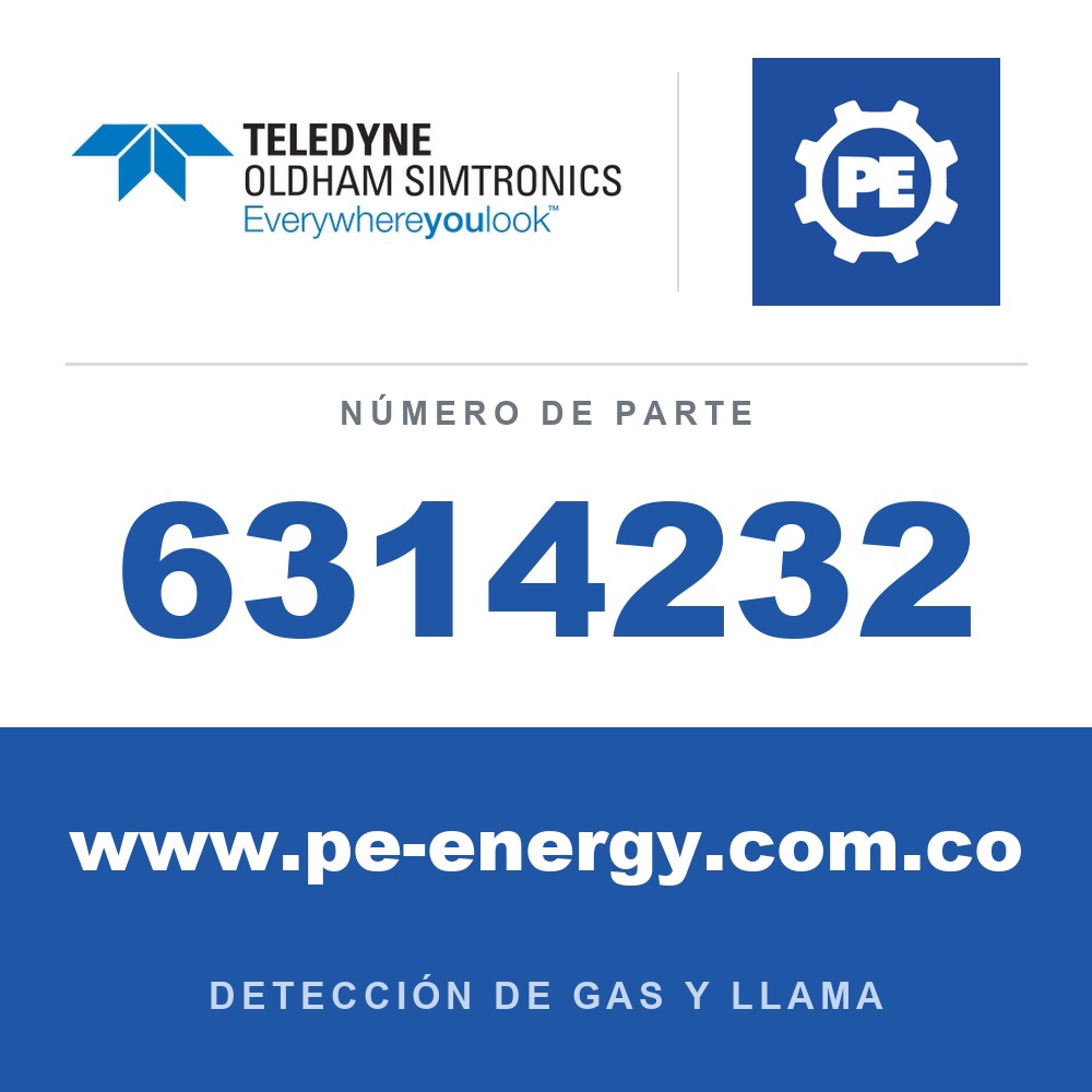Oldham Simtronics 6314232 Sensor de R449A, 0-2000 ppm para OLCT 100 XPIR