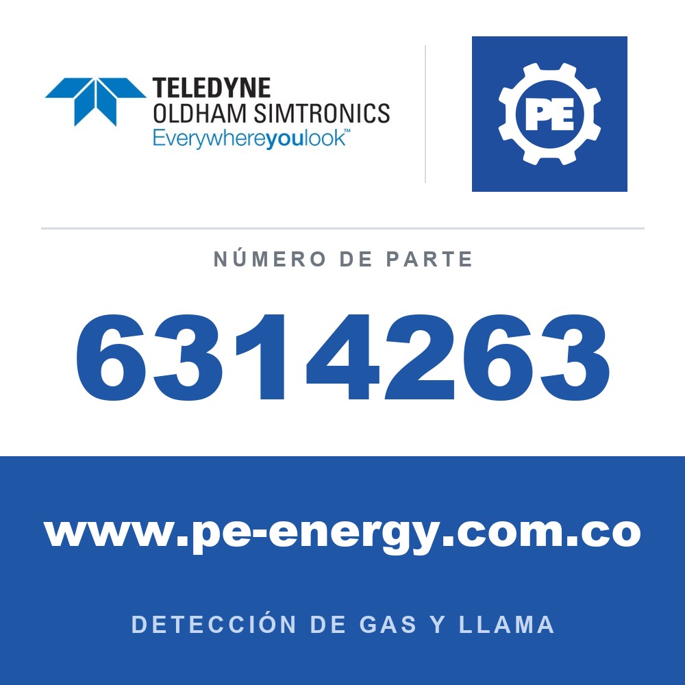 Oldham Simtronics 6314263 R1234ze, 0-2000 ppm para OLCT 60 XPIR y OLCT 80 XPIR