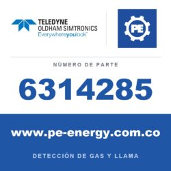 Oldham Simtronics 6314285 O2, Oxígeno 0-10% Vol. con vida útil del sensor estándar de 5 años, sensor XP para OLCT 20/40/50/60/80