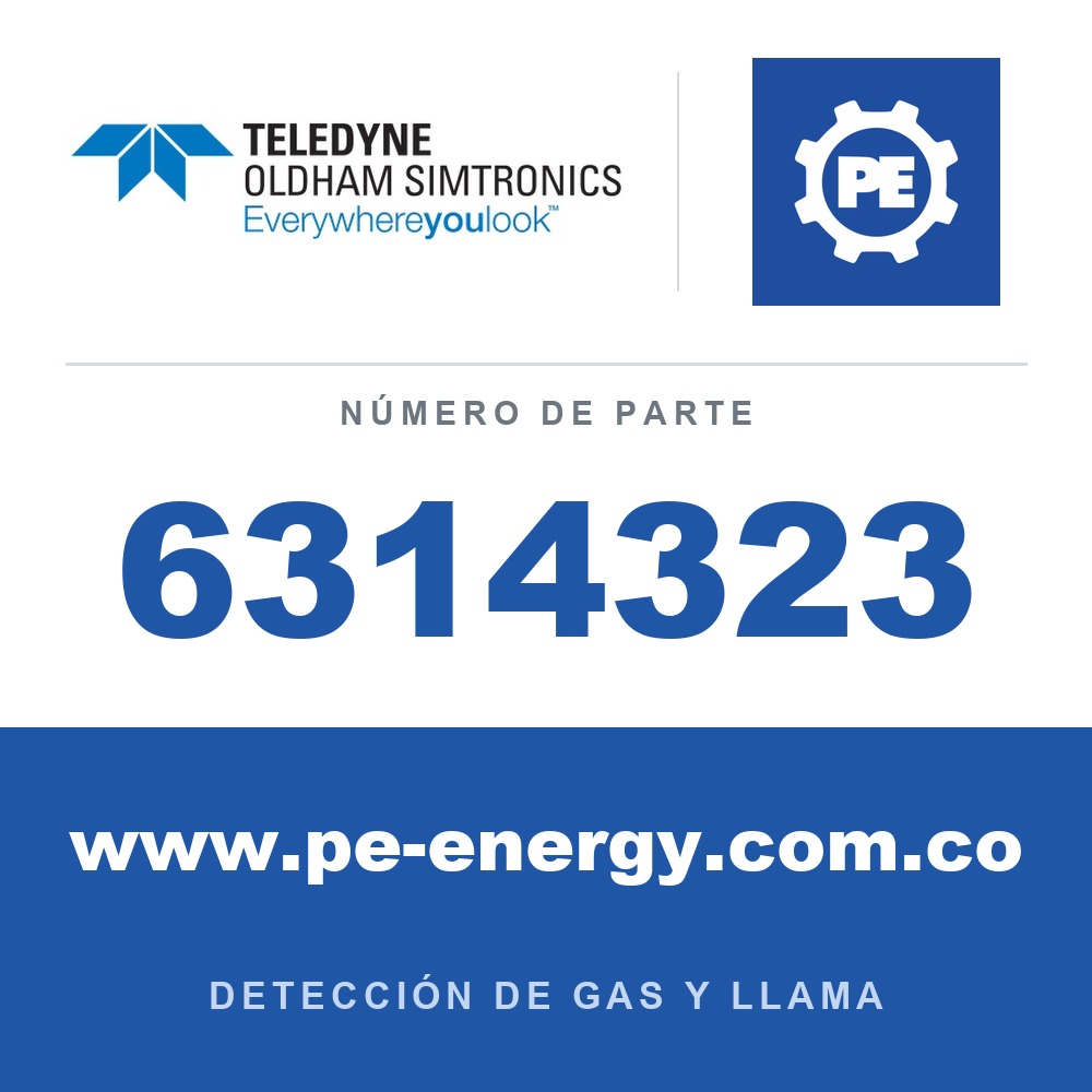 Oldham Simtronics 6314323 Sensor de R448A, 0-2000 ppm para OLCT 100 XPIR
