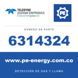 Oldham Simtronics 6314324 Sensor de R515A, 0-2000 ppm para OLCT 100 XPIR