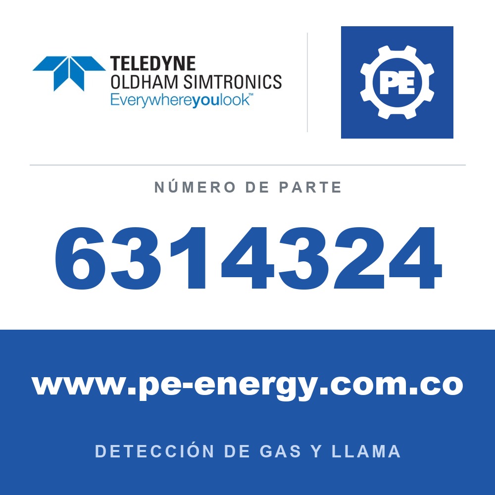 Oldham Simtronics 6314324 Sensor de R515A, 0-2000 ppm para OLCT 100 XPIR