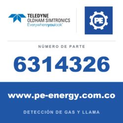 Oldham Simtronics 6314326 Sensor de F2, Flúor 0-5 ppm para CTX 300