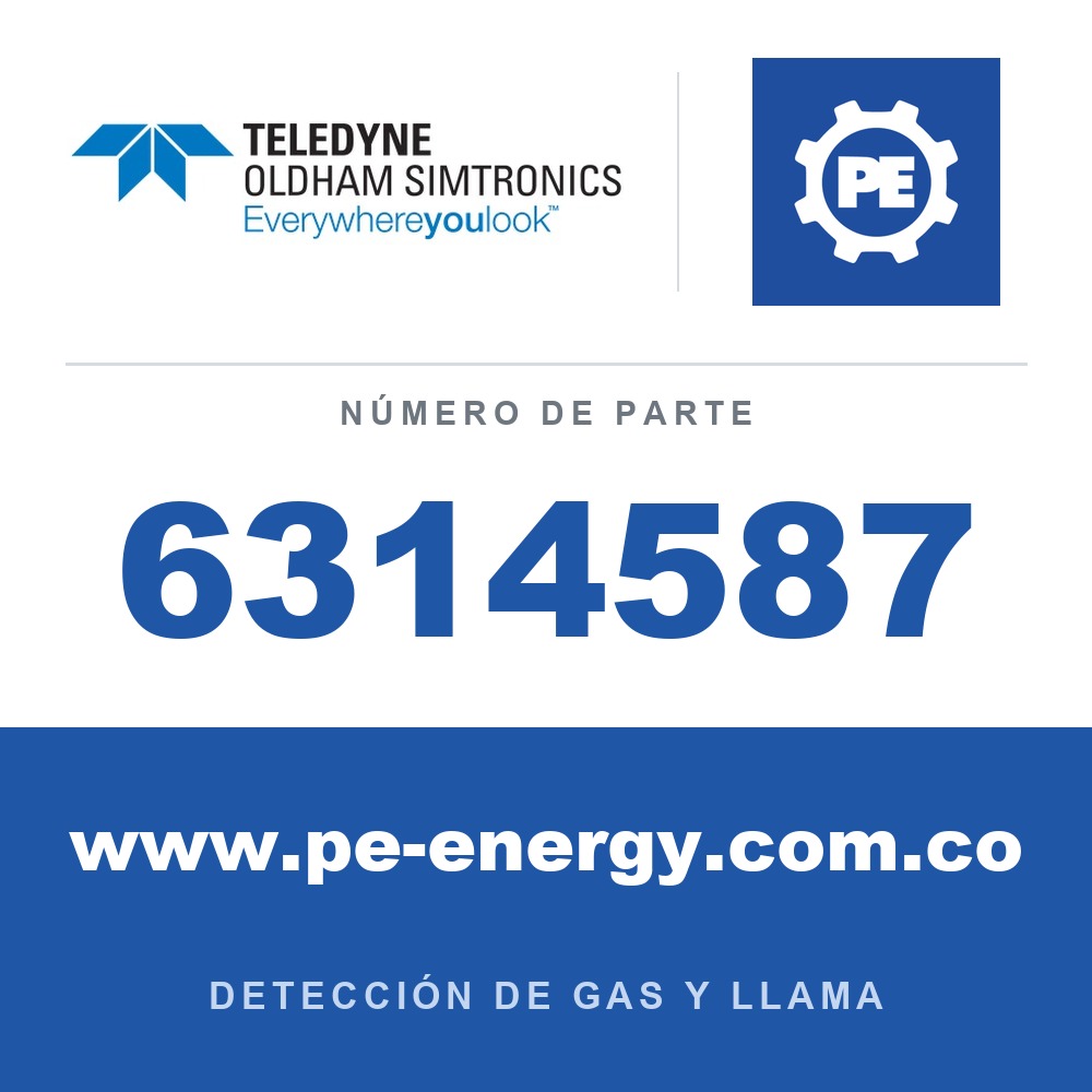 Oldham Simtronics 6314587 Adaptador para conectar remotamente un transmisor desde el cabezal principal (se requiere un prensaestopas M20)