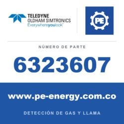 Oldham Simtronics 6323607 Colector de gas para la serie CTX300 (excepto variantes de CO2 enviadas antes de julio de 2015)