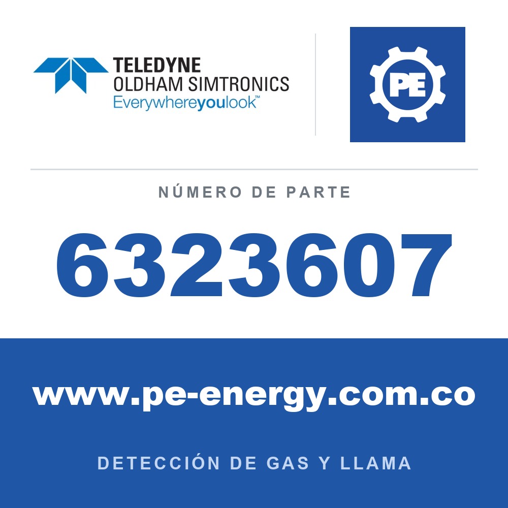 Oldham Simtronics 6323607 Colector de gas para la serie CTX300 (excepto variantes de CO2 enviadas antes de julio de 2015)
