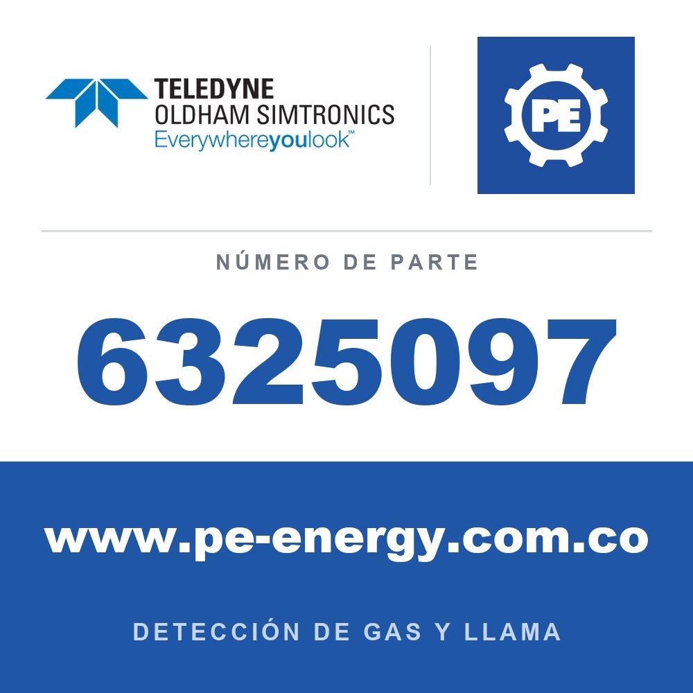 Oldham Simtronics 6325097 Pantalla LCD para montaje en panel frontal