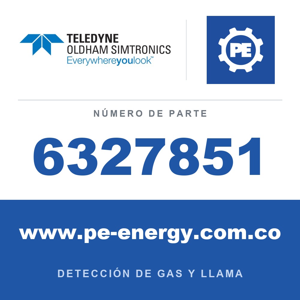 Oldham Simtronics 6327851 Conector con filtro hidrofóbico para BM25 con bomba