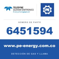 Oldham Simtronics 6451594 PCB OLCT100 XP 0-100% LEL Indique el gas y el rango