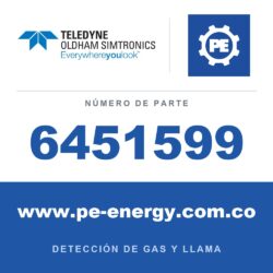 Oldham Simtronics 6451599 Tarjeta CPS10 NO2 o OLCT10N NO2 Indique CPS10 CO o OLCT10N y rango