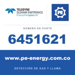 Oldham Simtronics 6451621 Tarjeta OLCT100 SC Indique gas y rango