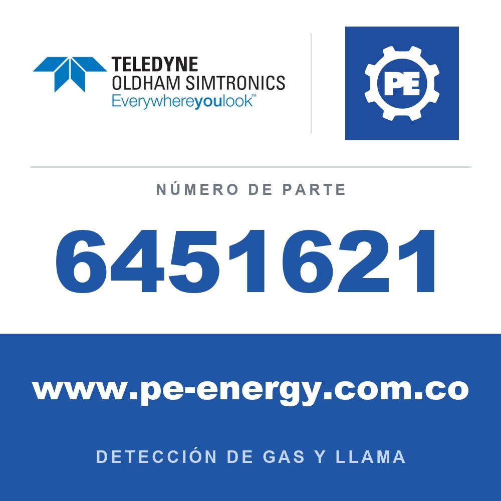Oldham Simtronics 6451621 Tarjeta OLCT100 SC Indique gas y rango