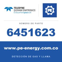 Oldham Simtronics 6451623 Tarjeta OLCT100 IS (Tox y O2) o NO Indique gas y rango