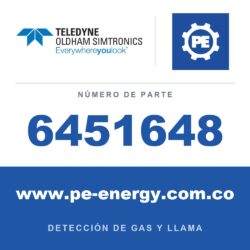 Oldham Simtronics 6451648 Tarjeta de 2 años para OLCT100 O2 (2Y O2 OLCT100 usando solo 6314016) Indique gas y rango
