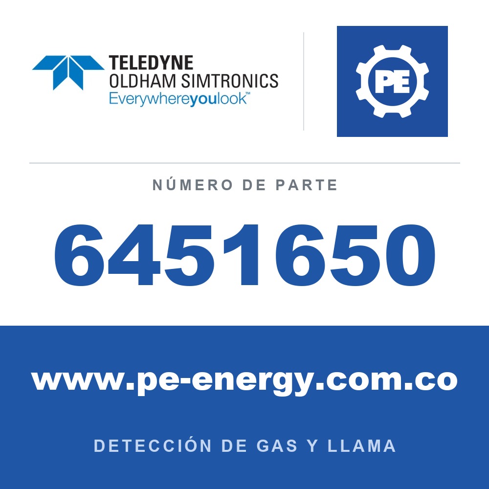 Oldham Simtronics 6451650 Tarjeta de pantalla OLCT60+GD10P. Indique el gas y el rango