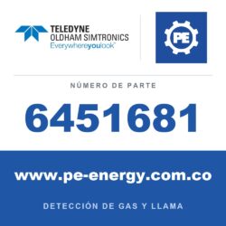 Oldham Simtronics 6451681 Tarjeta OLCT100 O2 5 años (5Y O2 OLCT100 usando solo 6314C5A). Indique el gas y el rango