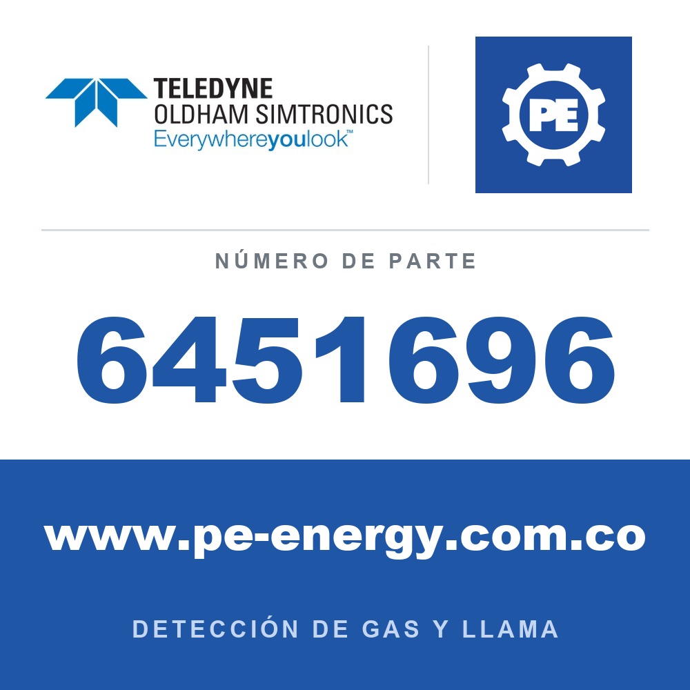 Oldham Simtronics 6451696 PCB OLCT100 contra envenenamiento 0-100% LEL. Indique el gas y el rango
