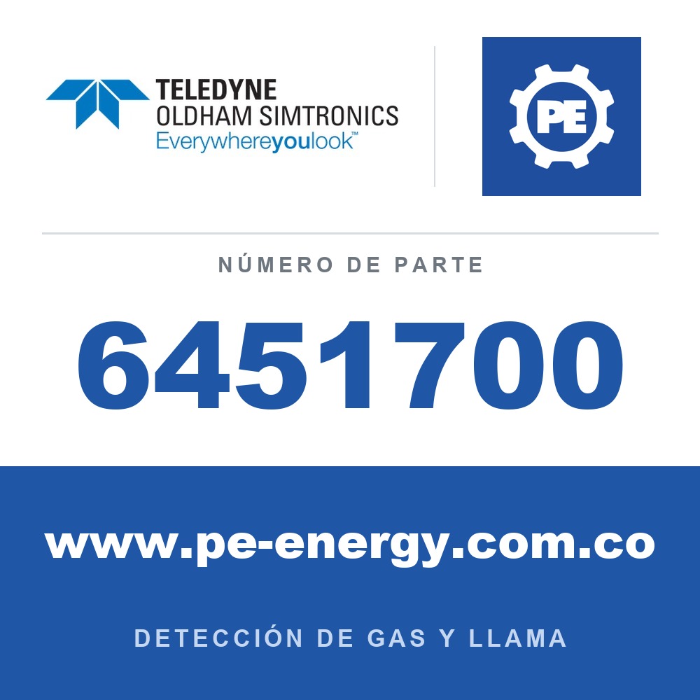 Oldham Simtronics 6451700 Tarjeta OLCT 100 IR (R1234yf, R134a, R407f y SF6). Indique el gas y el rango
