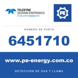 Oldham Simtronics 6451710 Tarjeta de pantalla OLCT60v2 (OLCT60 emparejado con un detector de 4/20mA). Indique el gas y el rango