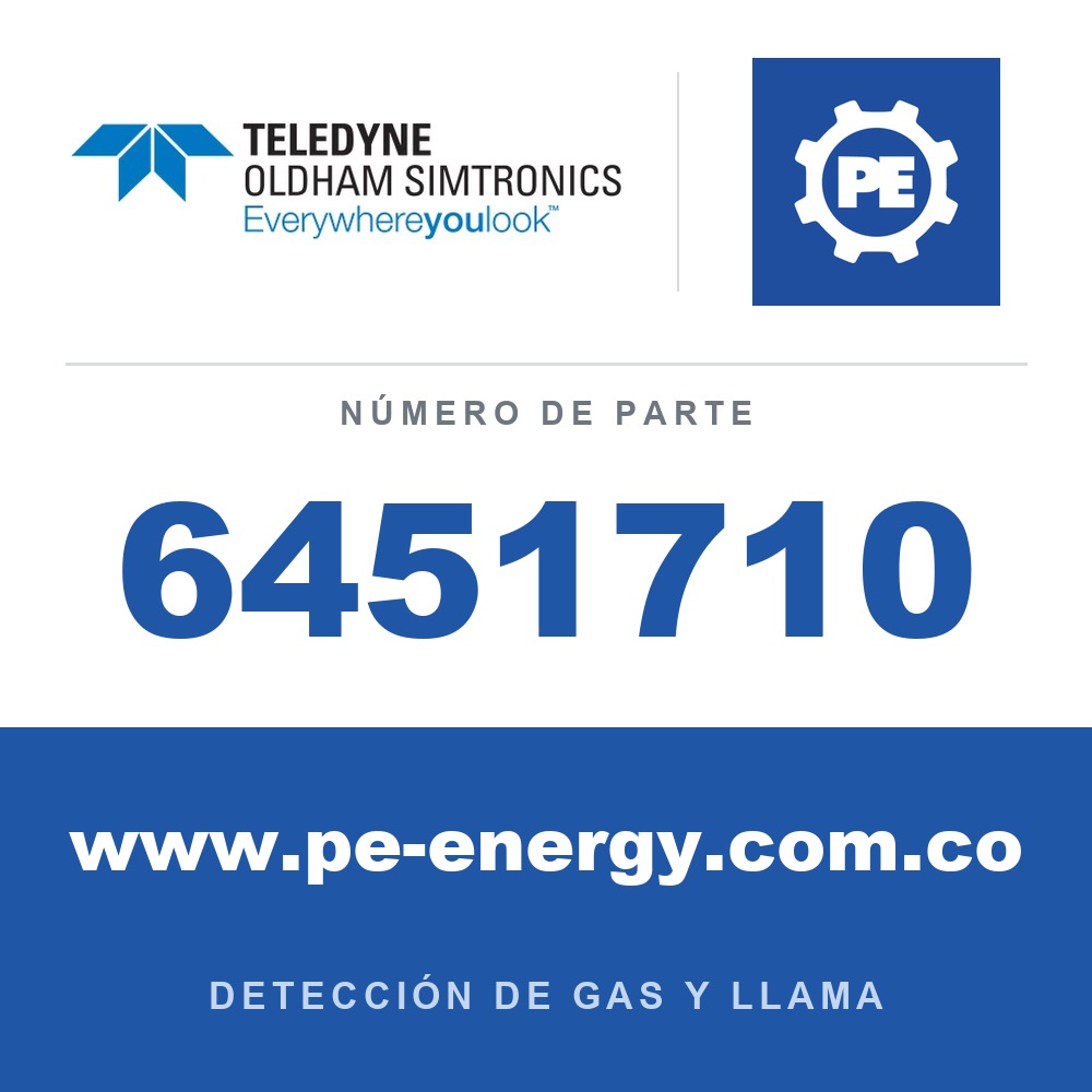 Oldham Simtronics 6451710 Tarjeta de pantalla OLCT60v2 (OLCT60 emparejado con un detector de 4/20mA). Indique el gas y el rango