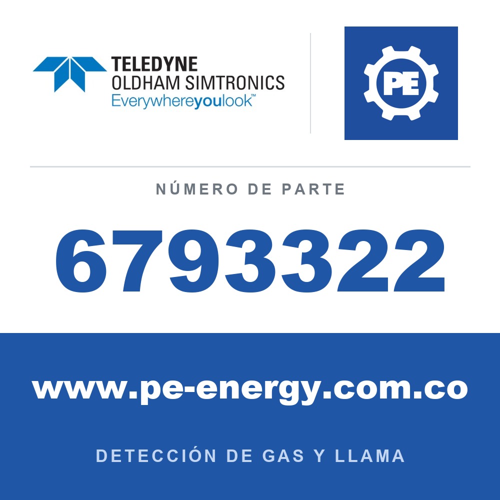 Oldham Simtronics 6793322 Tubo pitot universal con brida DN 80 (requiere una copa de muestreo)