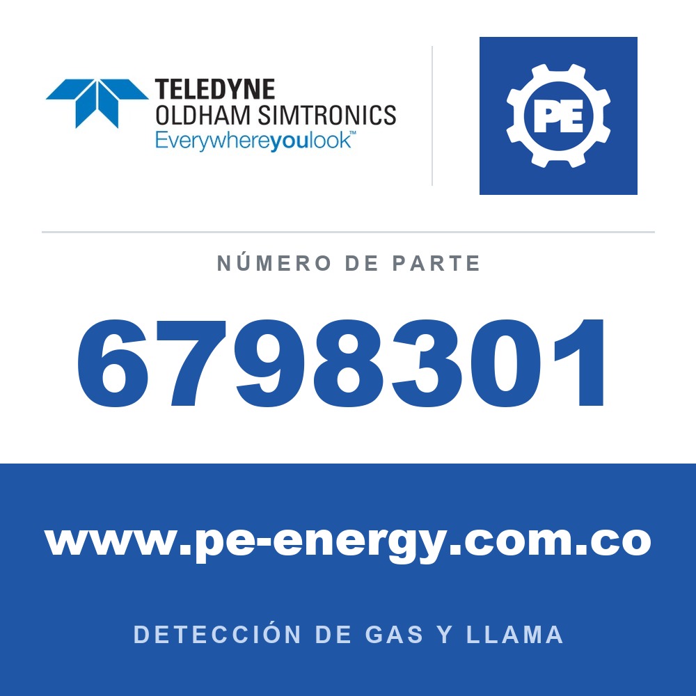 Oldham Simtronics 6798301 CO, monóxido de carbono 0-300 ppm para OLCT 10 / OLCT 10N / CPS 10