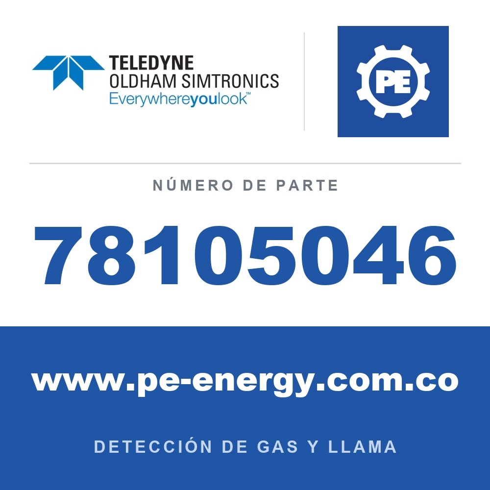 Oldham Simtronics 78105046 CO2, dióxido de carbono 0-0.5% Vol. para iTrans 2