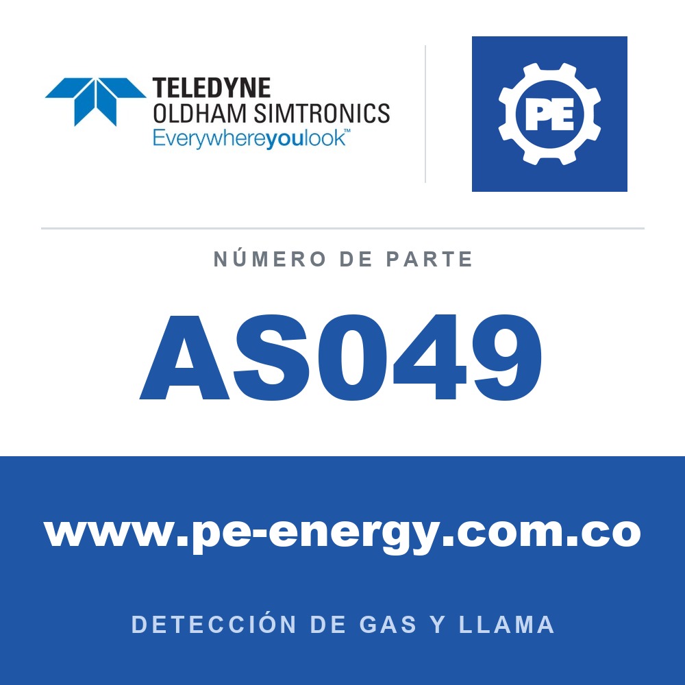 Oldham Simtronics AS049 Placa adaptadora para montaje en pared BT05 (serie EX05) / BT606 (serie DM/DMi) / BT10