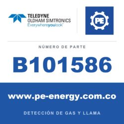 Oldham Simtronics B101586 Estrobo sincronizado L101X - ROJO, 24Vdc, 5 joules, 250mA