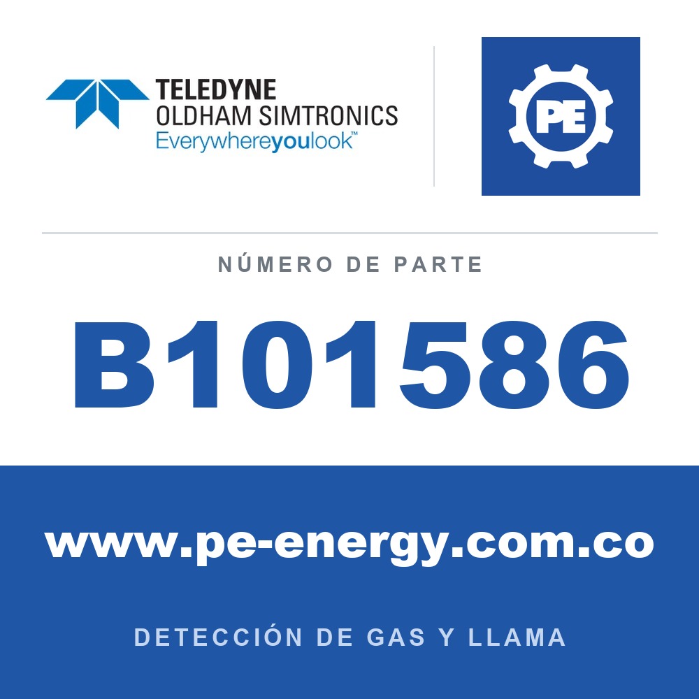 Oldham Simtronics B101586 Estrobo sincronizado L101X - ROJO, 24Vdc, 5 joules, 250mA