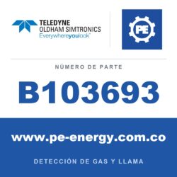 Oldham Simtronics B103693 Sirena DB3P, 240Vac, 115 dB, 65mA, gabinete rojo