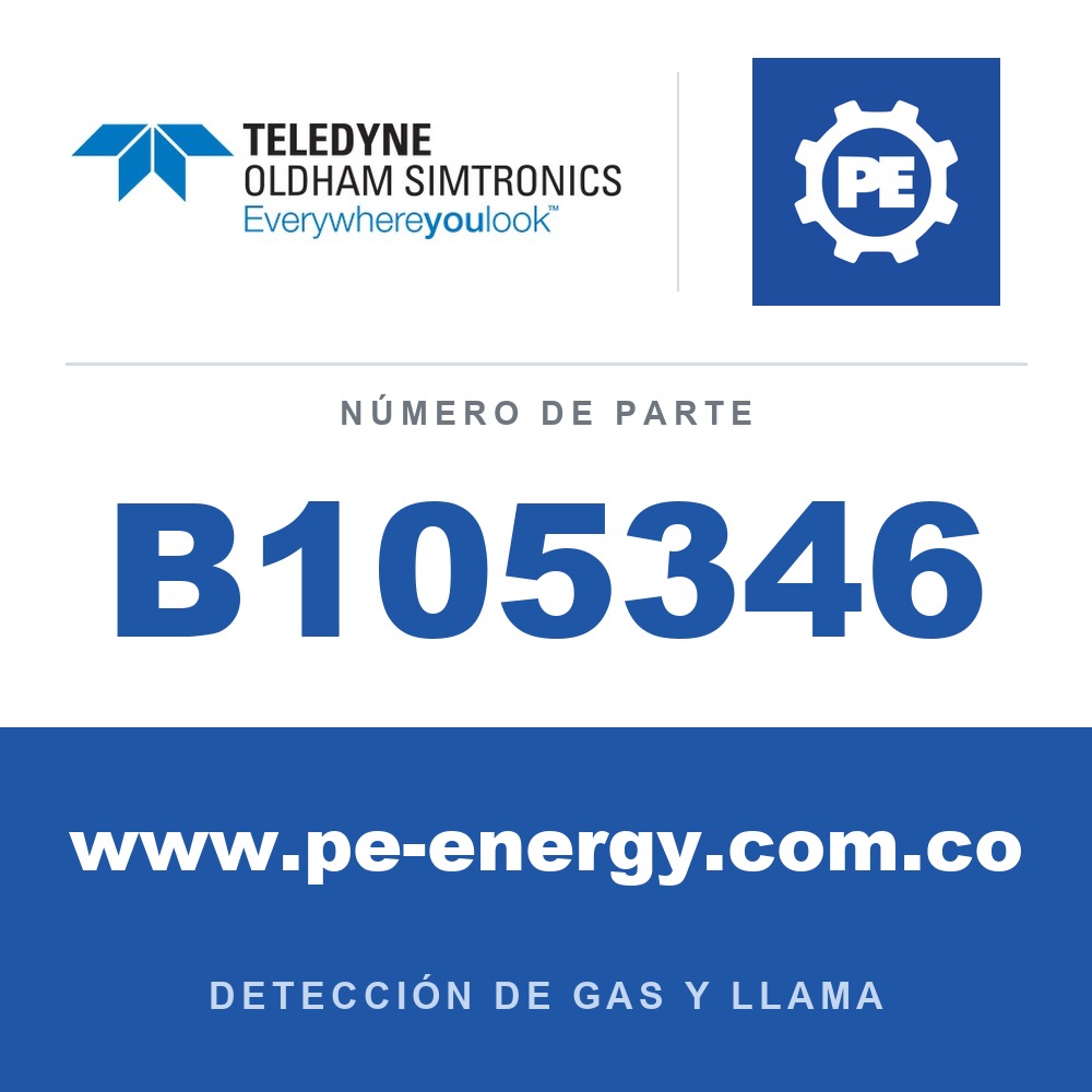 Oldham Simtronics B105346 Baliza de xenón GNEX, ROJA, 5 Joules, 24Vdc, 254mA