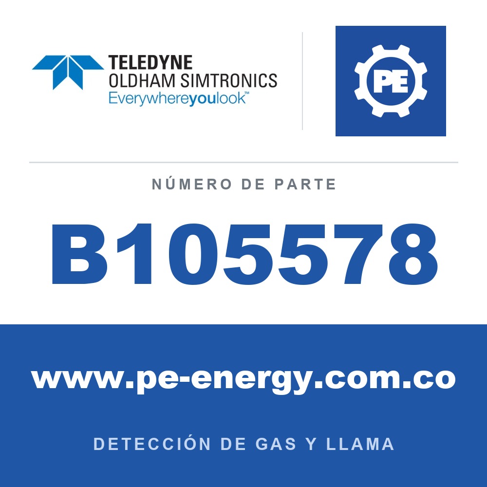 Oldham Simtronics B105578 Baliza de xenón GNEX, ROJO, 5 Joules, 230Vac, 54mA